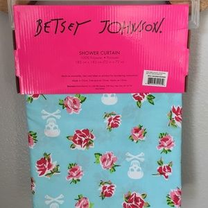 Betsey Johnson Floral/Skull Shower Curtain
